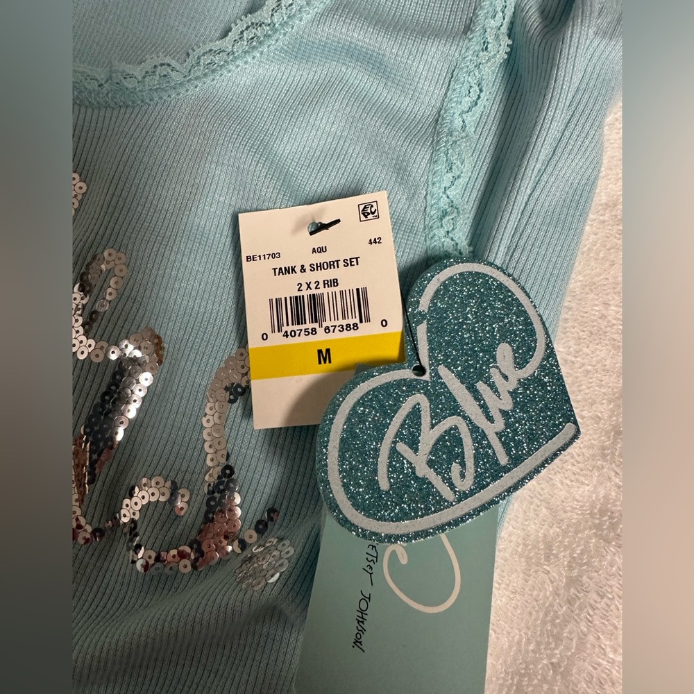 Blue by Betsey Johnson Light Blue 'Mrs.' Pajama Set - Picture 7 of 8